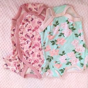 🔥2pcs Baby girl clothes, 3-6M baby girl,  onesies